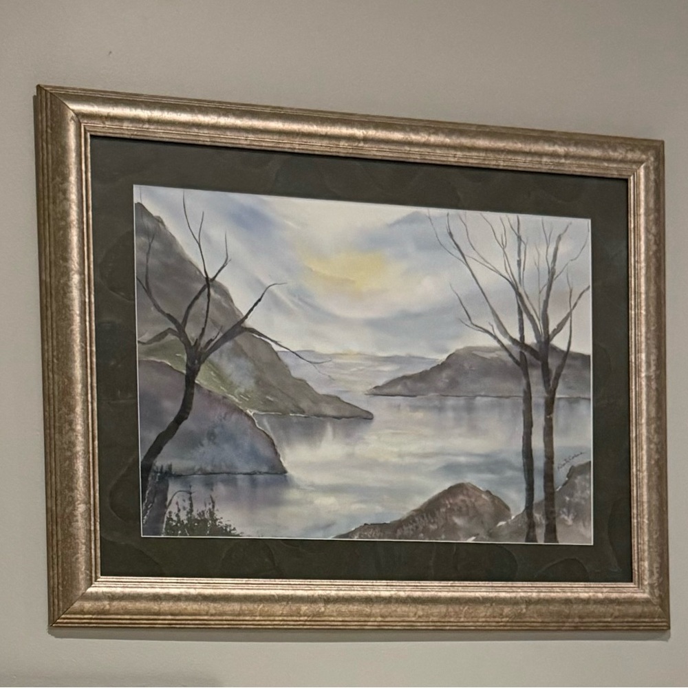 Vintage Original Signed Watercolour Painting Framed and Matted